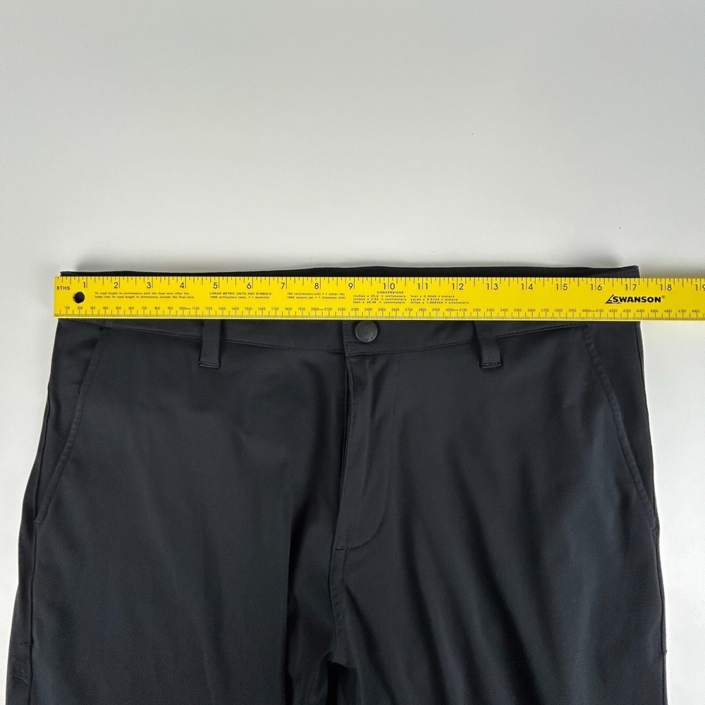 Rhone Commuter Pants Mens 33 (Actual 34x32) Black Stretch Chino Straight - Picture 10 of 15